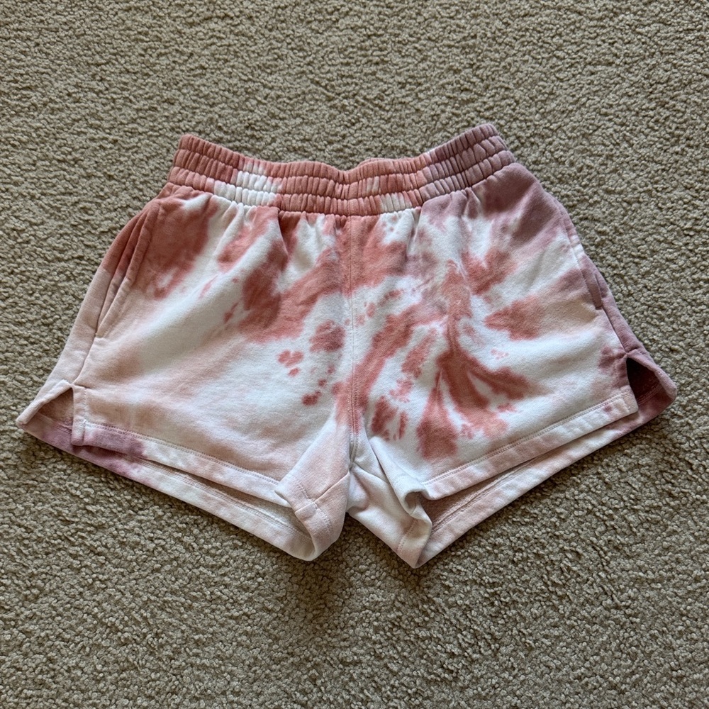 Abercrombie & Fitch Doft A&F Collection Pink Tie-Dye High Waisted shorts